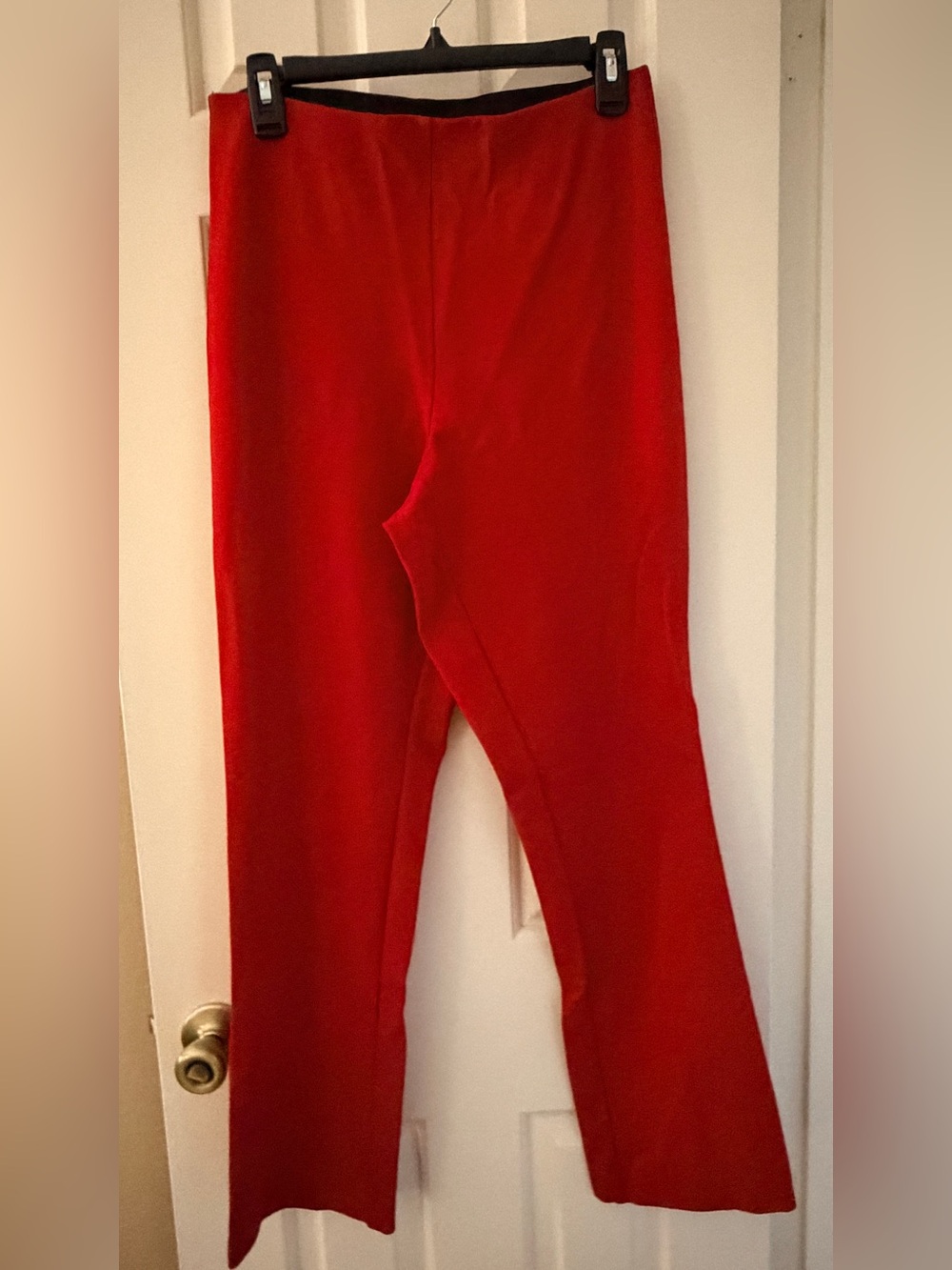 Sz M Red INC Pants Satin Stripe